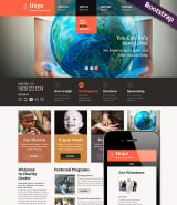 HTML шаблон сайта "Благотворительность"