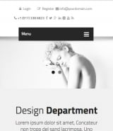 "Дизайн и креатив" шаблон сайта HTML адаптивный